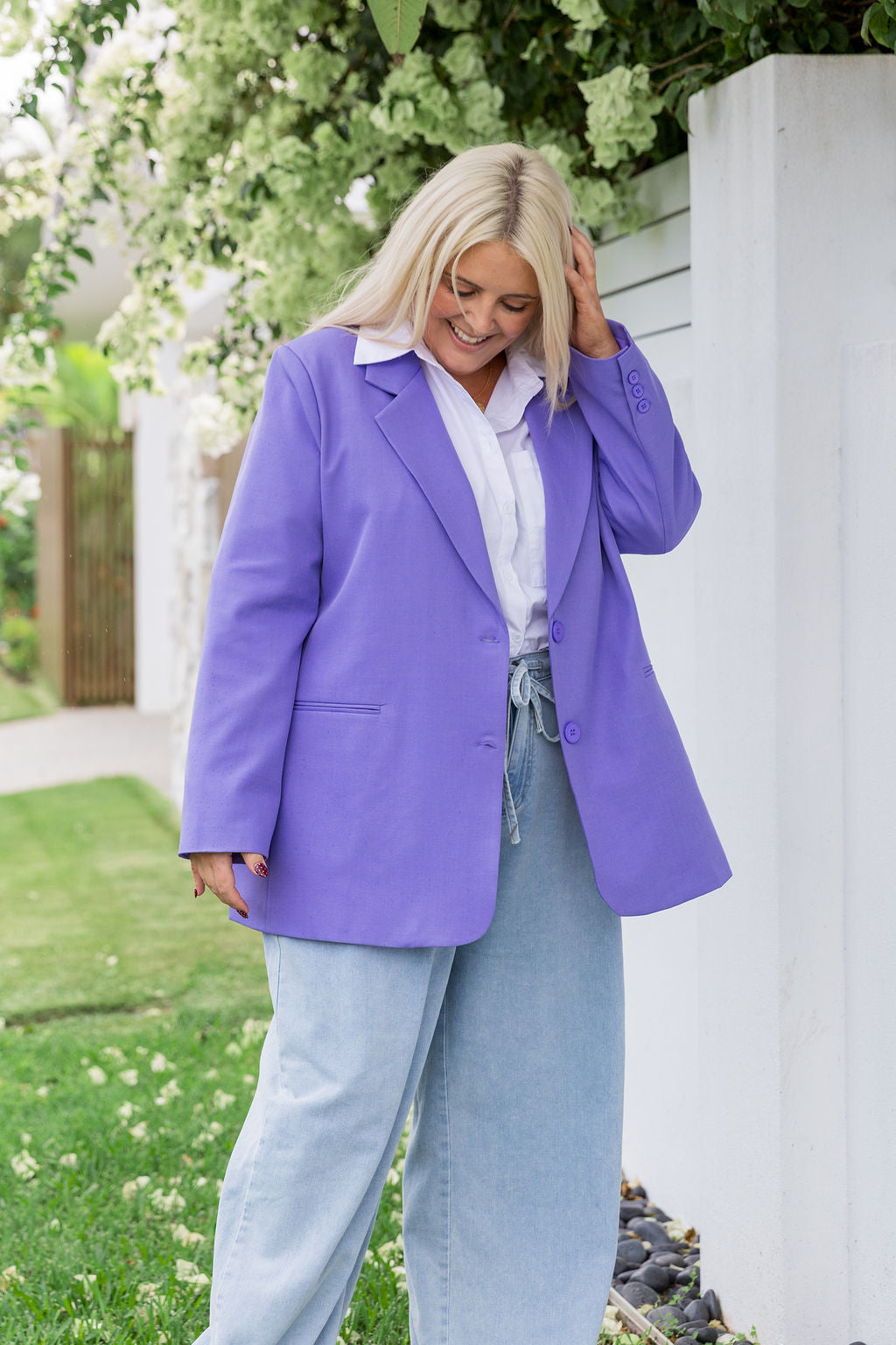 Celine Blazer in Purple