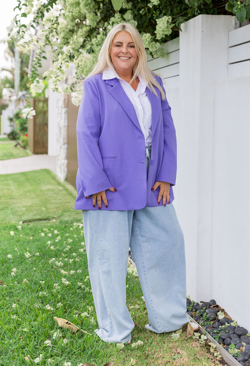 Celine Blazer in Purple
