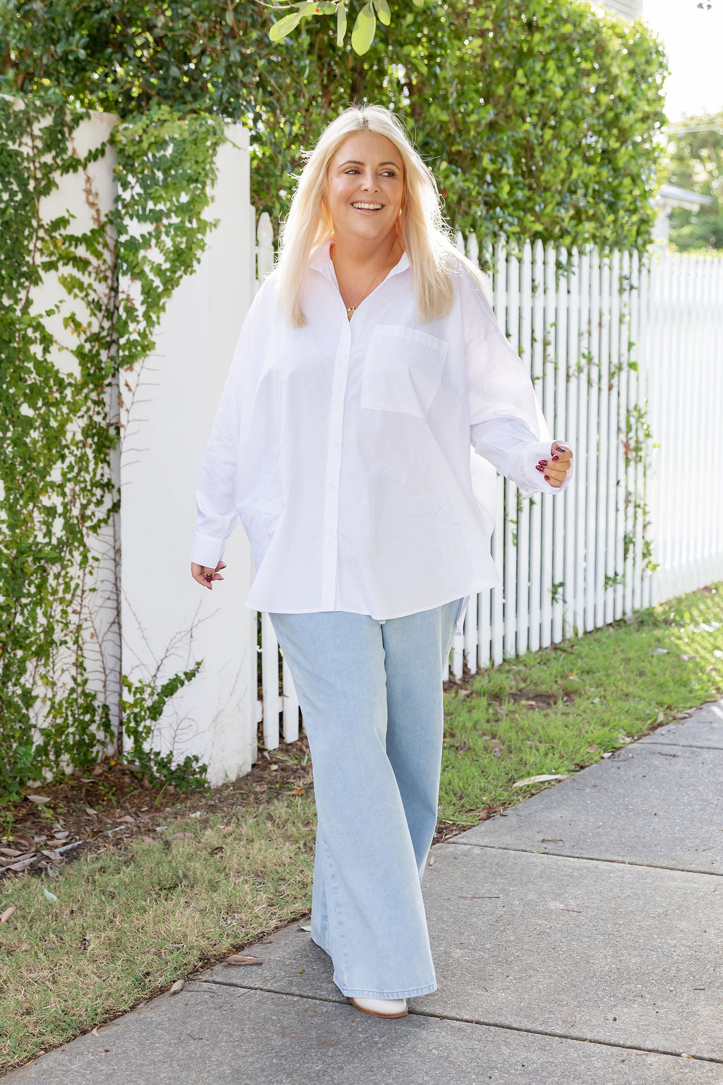 Lula Oversized Shirt in White