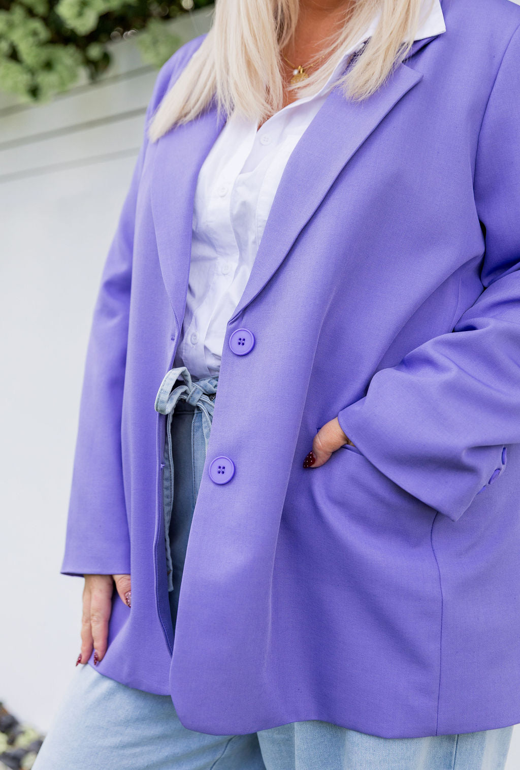 Celine Blazer in Purple