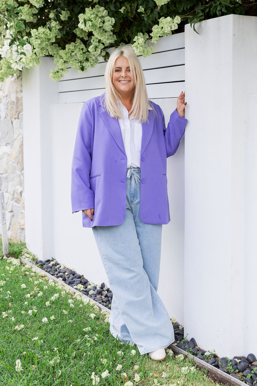 Celine Blazer in Purple