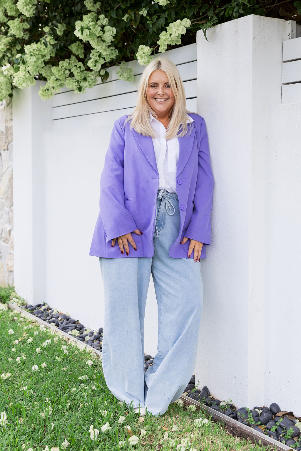 Celine Blazer in Purple
