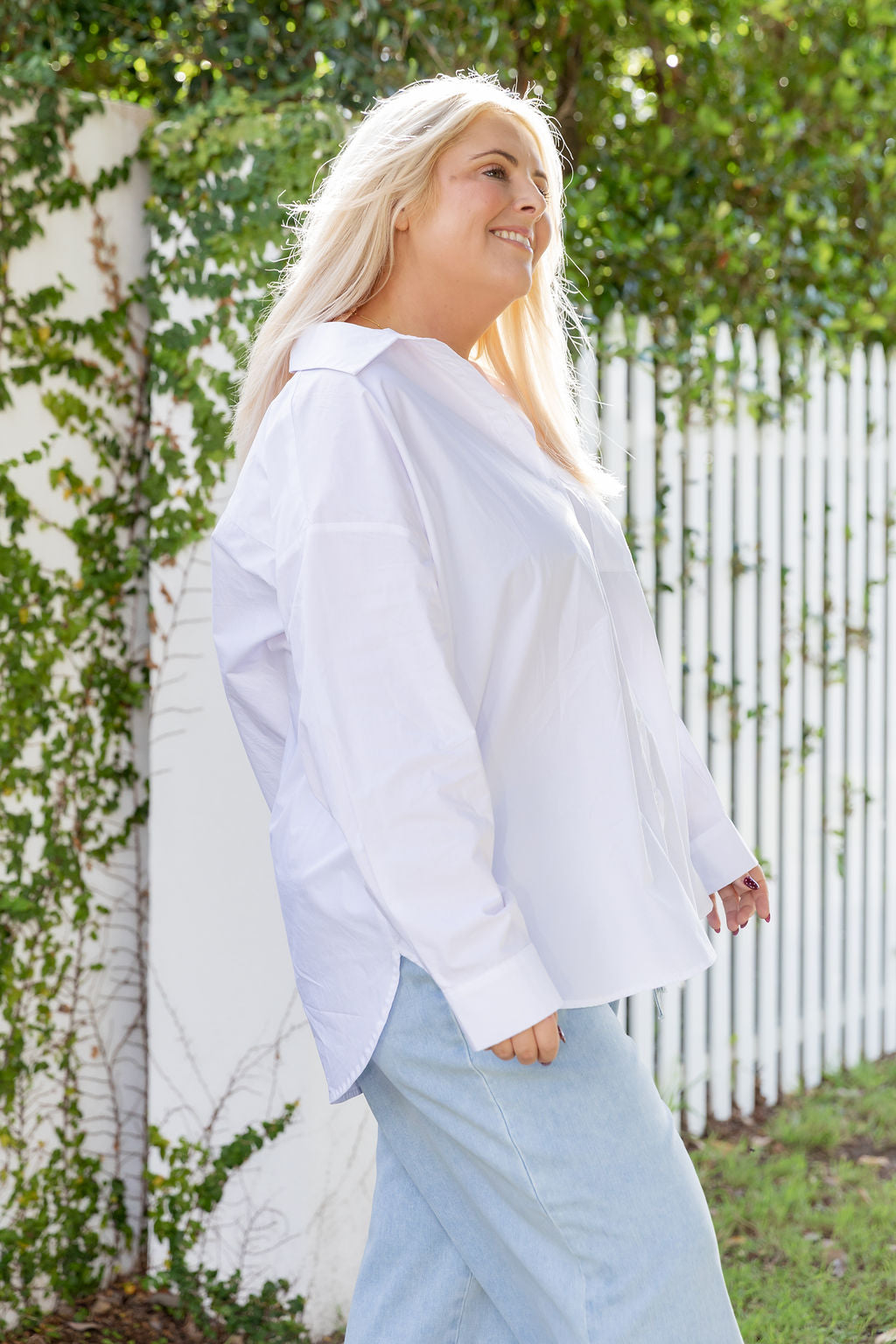 Lula Oversized Shirt in White