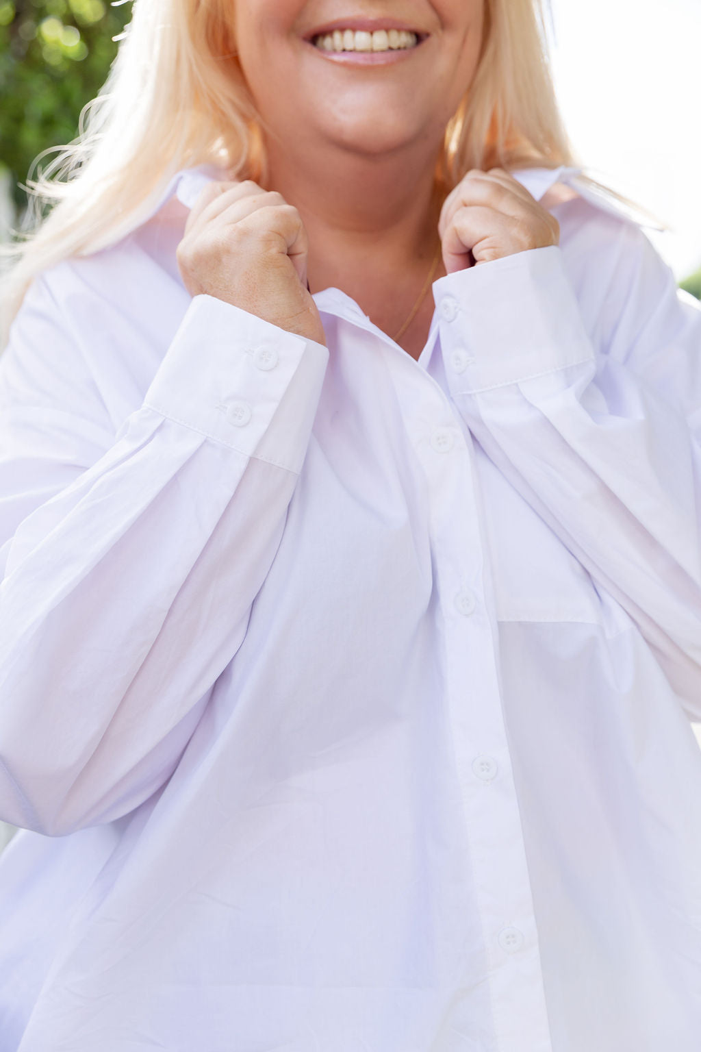 Lula Oversized Shirt in White