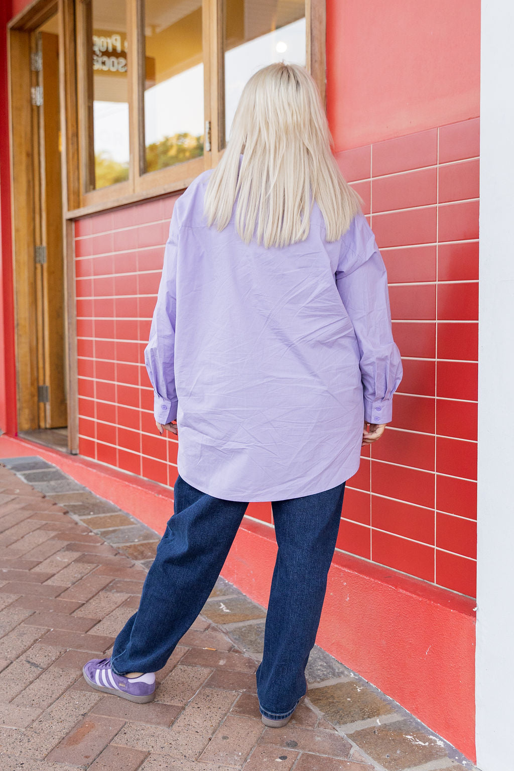 Lula Oversized Shirt in Lilac