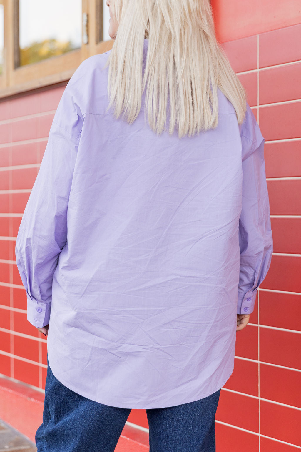 Lula Oversized Shirt in Lilac