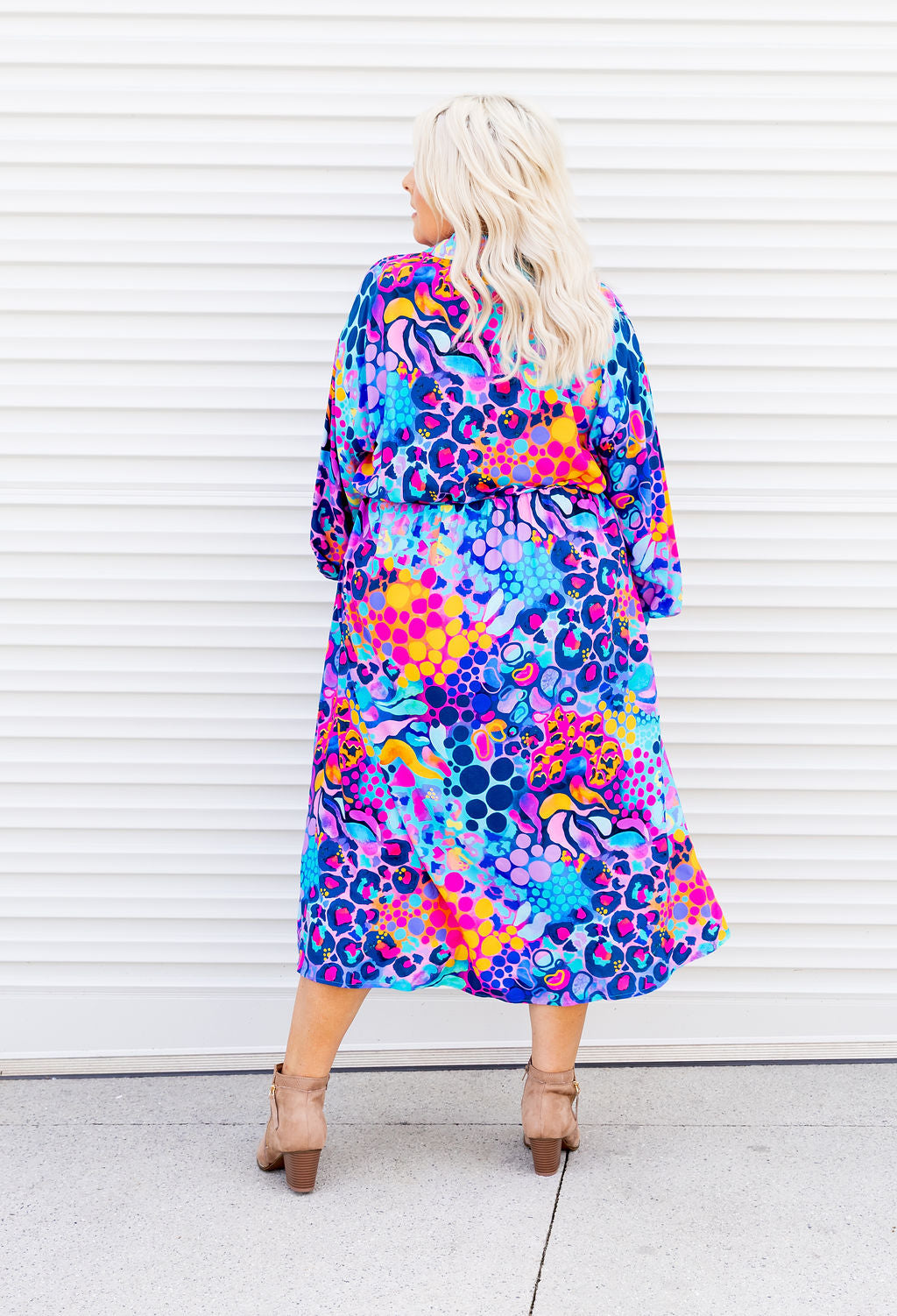 Maddison Midi Dress in Remix by Kasey Rainbow