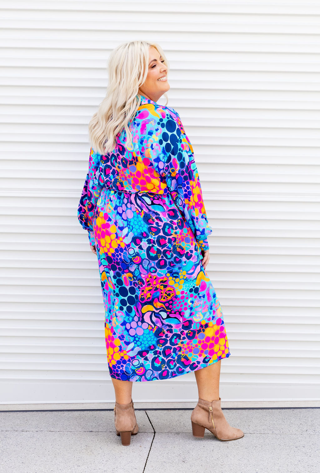 Maddison Midi Dress in Remix by Kasey Rainbow