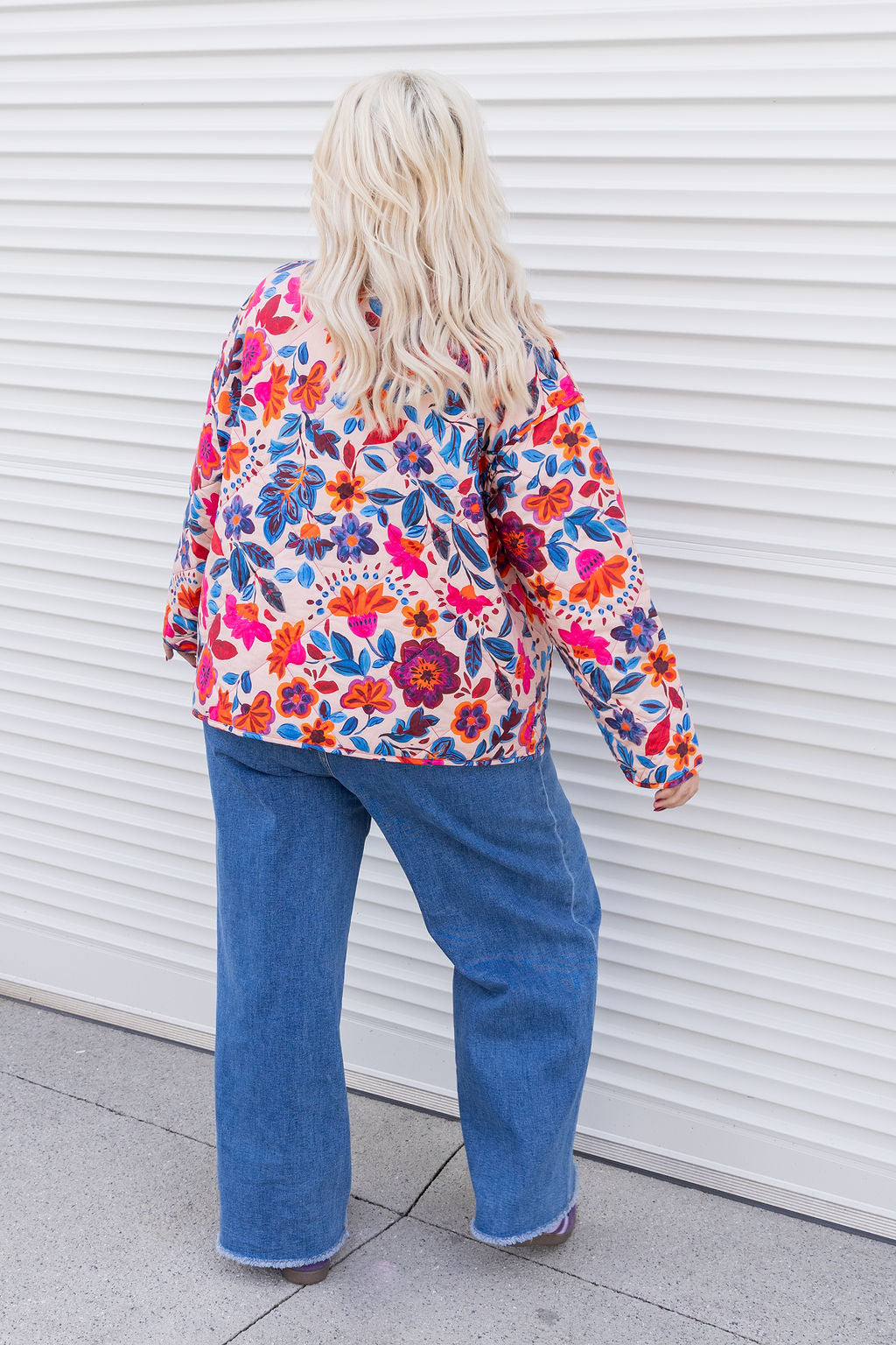Deja Reversible Jacket in Jardin/Deep Magenta