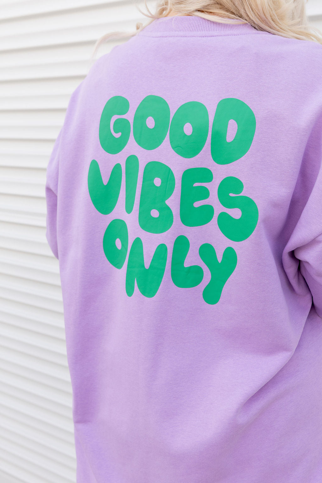 Evan Longline Sweatshirt in Good Vibes Lilac