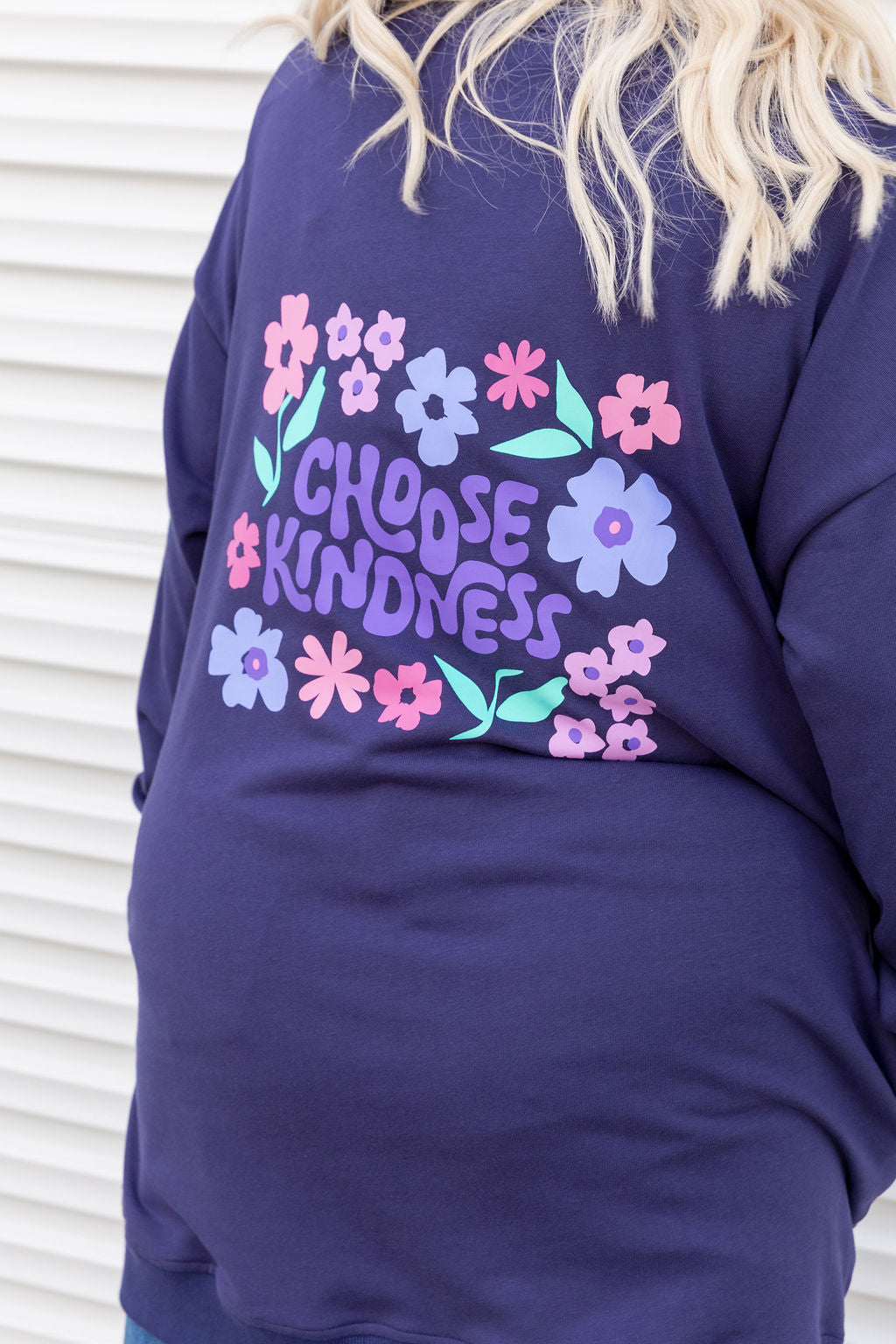Evan Longline Sweatshirt in Kindness Navy