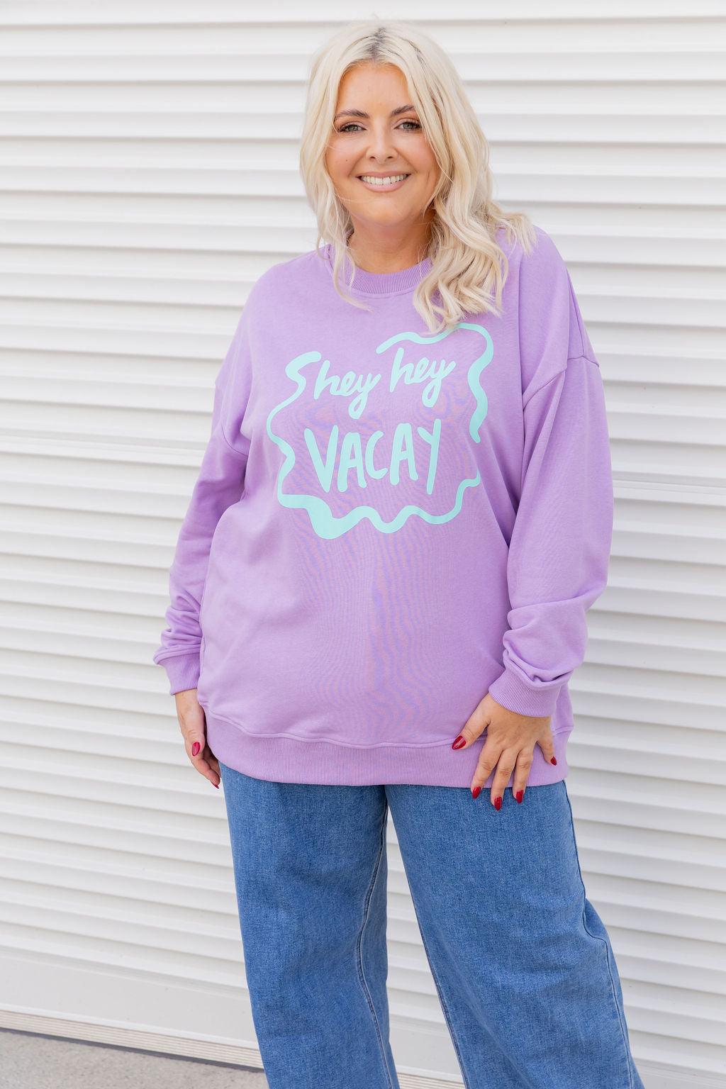 Evan Sweatshirt in Hey Hey Purple