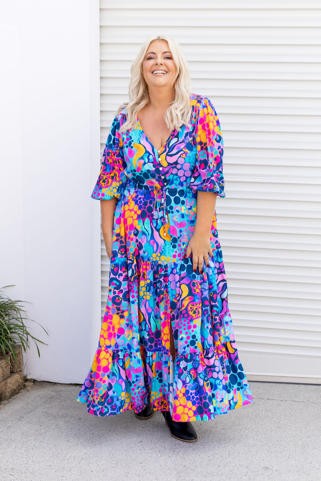 Billie Dress in Remix by Kasey Rainbow