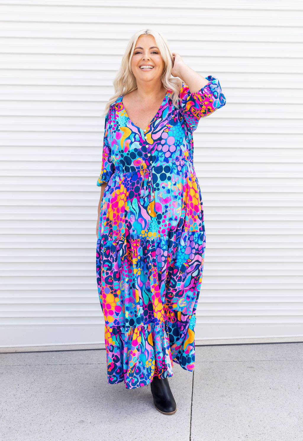 Billie Dress in Remix by Kasey Rainbow