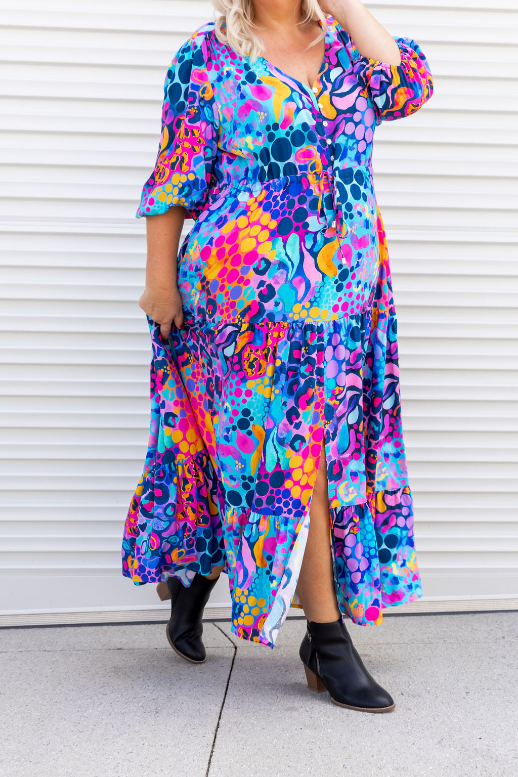 Billie Dress in Remix by Kasey Rainbow