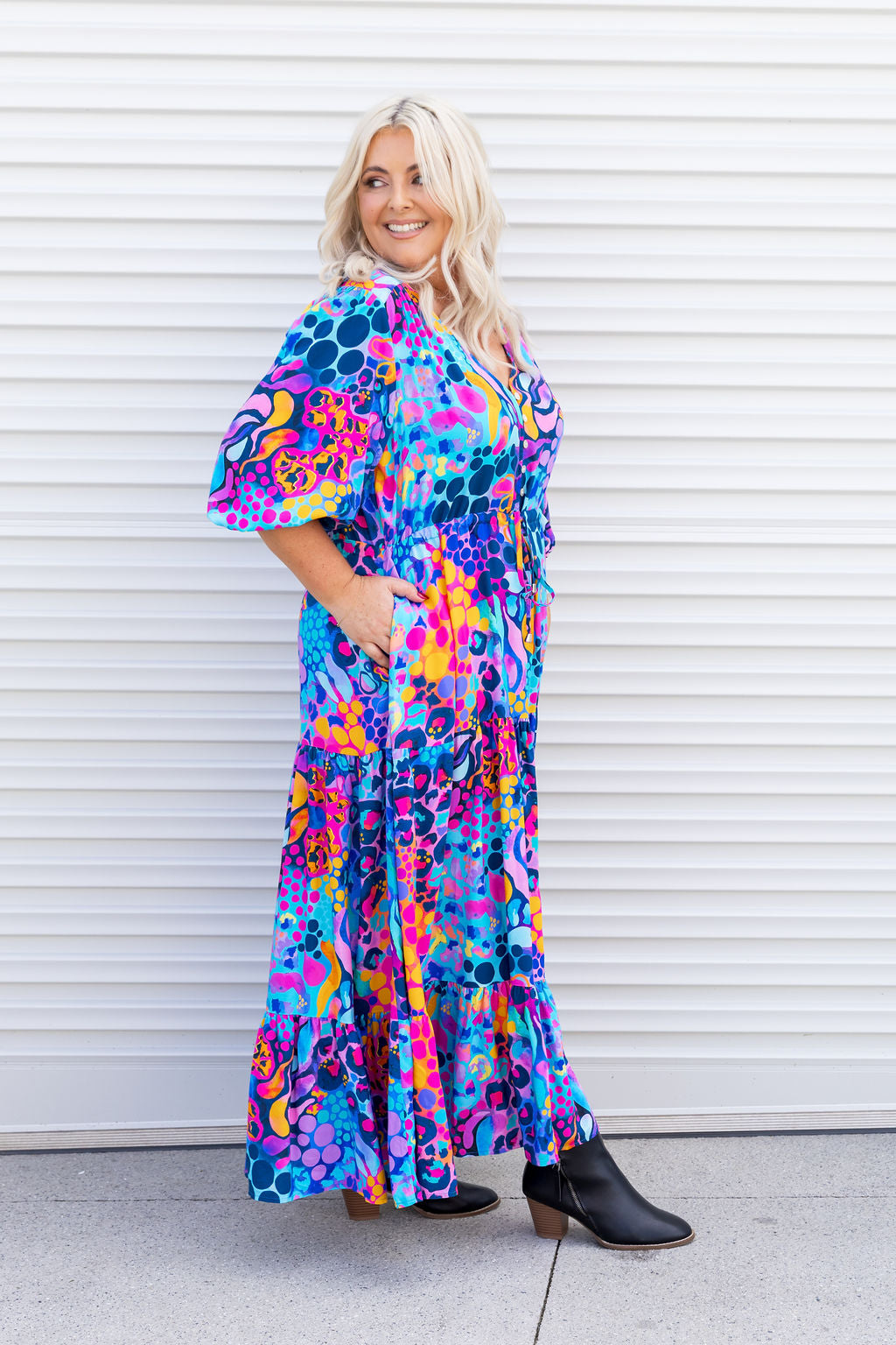Billie Dress in Remix by Kasey Rainbow