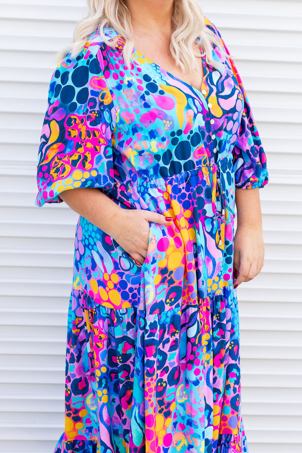 Billie Dress in Remix by Kasey Rainbow