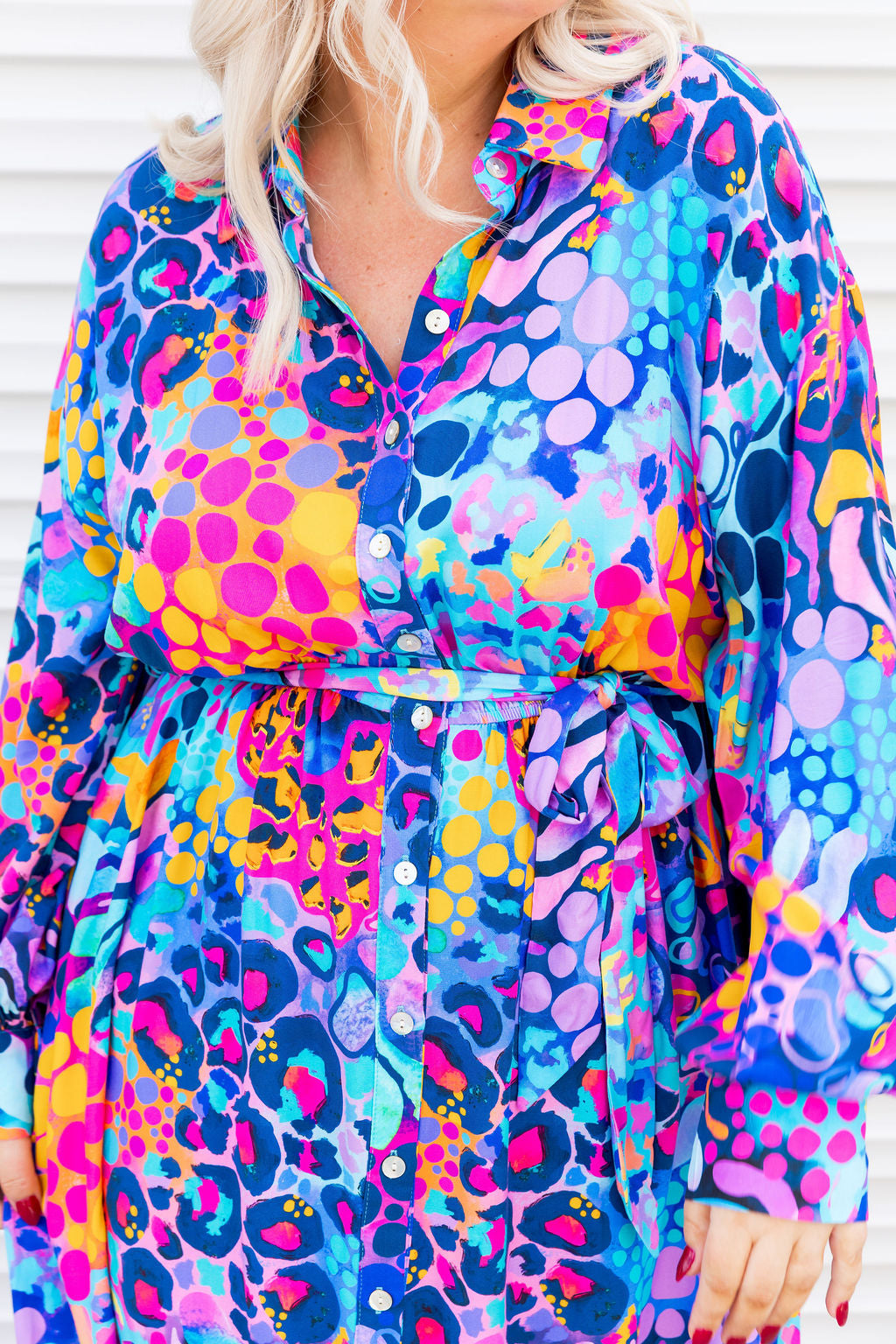 Maddison Midi Dress in Remix by Kasey Rainbow