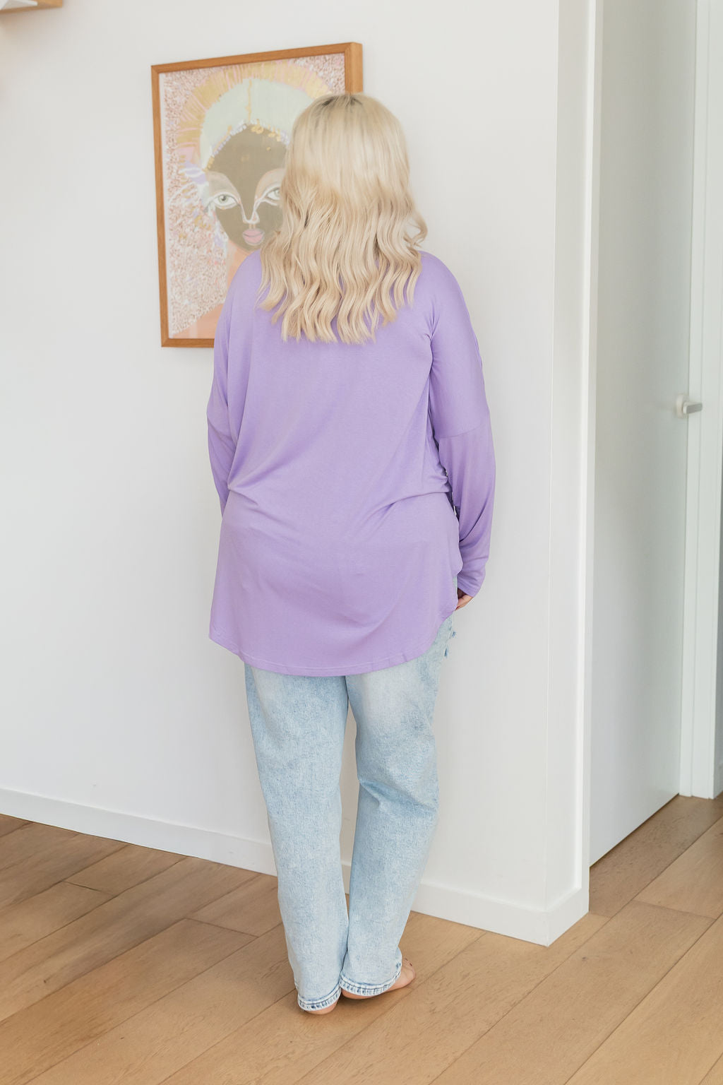 Jasper Jersey Top in Lilac