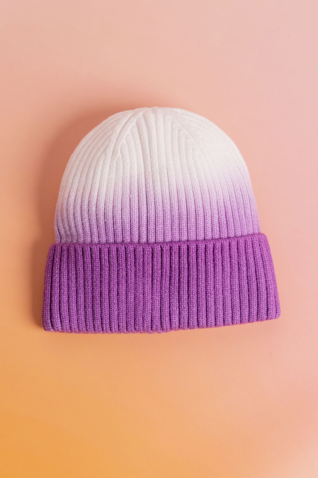 Ombre Beanie in Purple