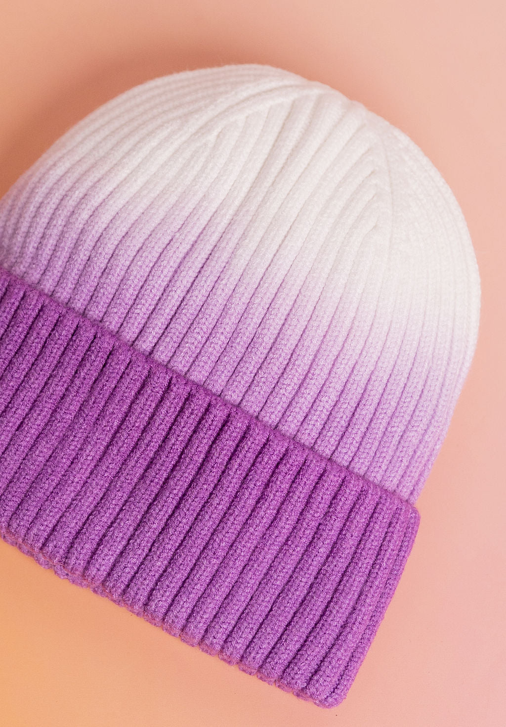 Ombre Beanie in Purple