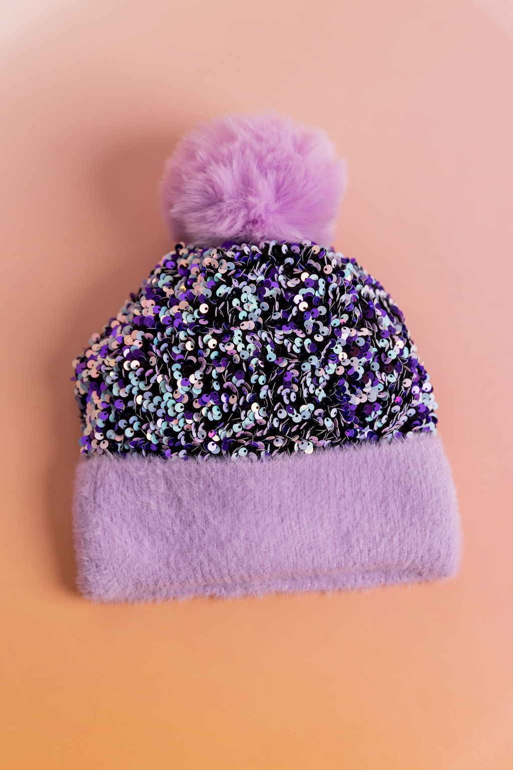 Glitzy Beanie in Lilac