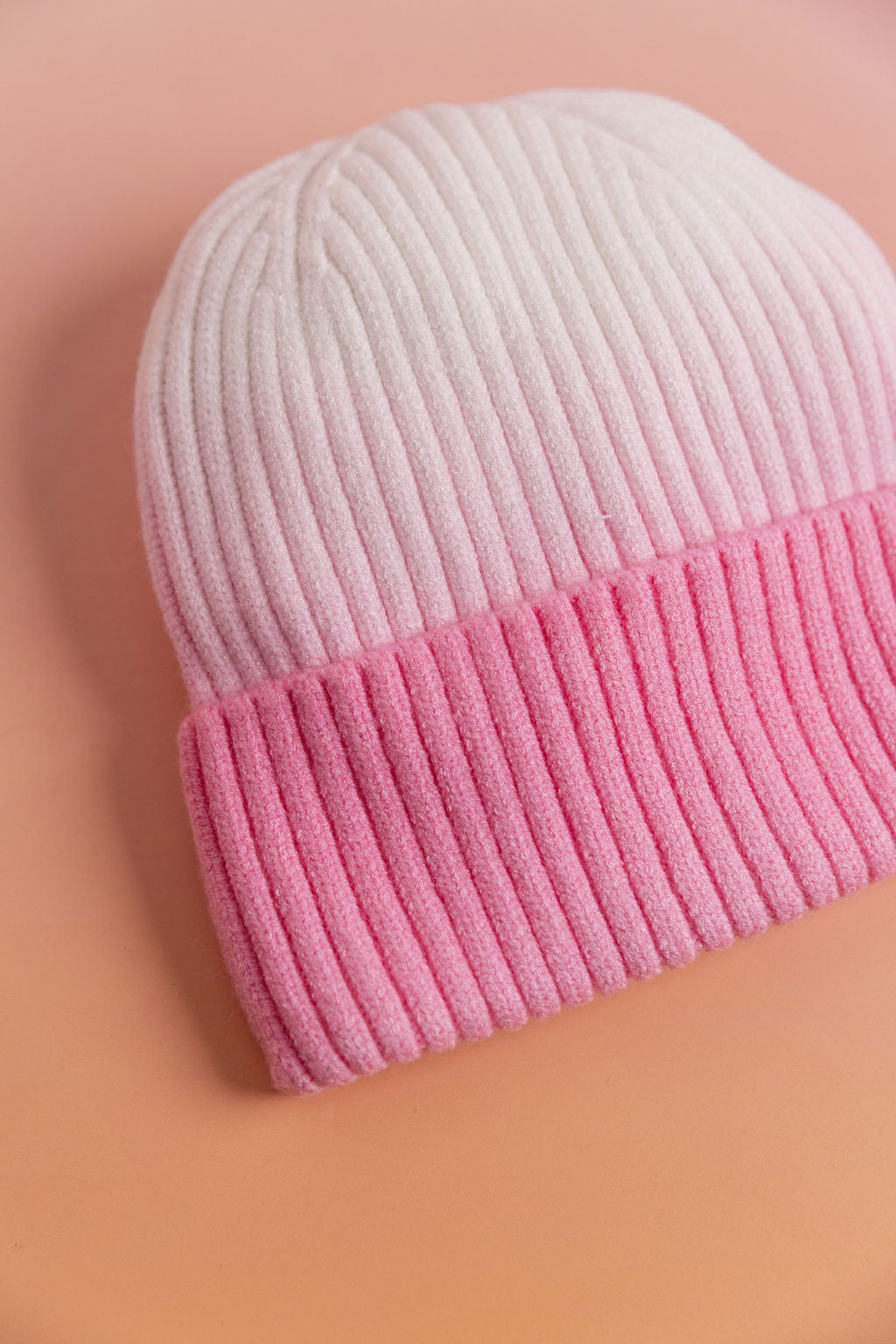 Ombre Beanie in Pink
