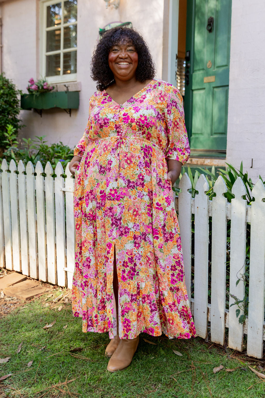 Billie Dress in Giardino Fall