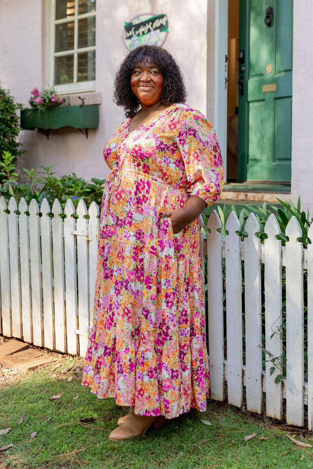 Billie Dress in Giardino Fall