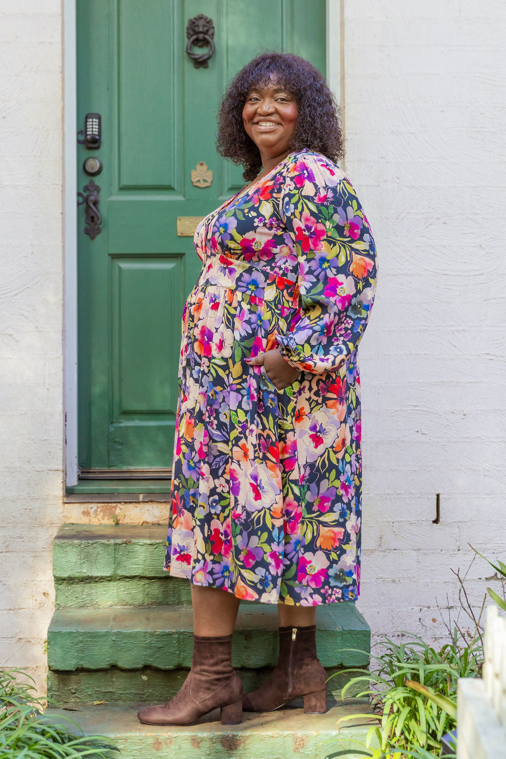 Aura Dress in Winter Bouquet