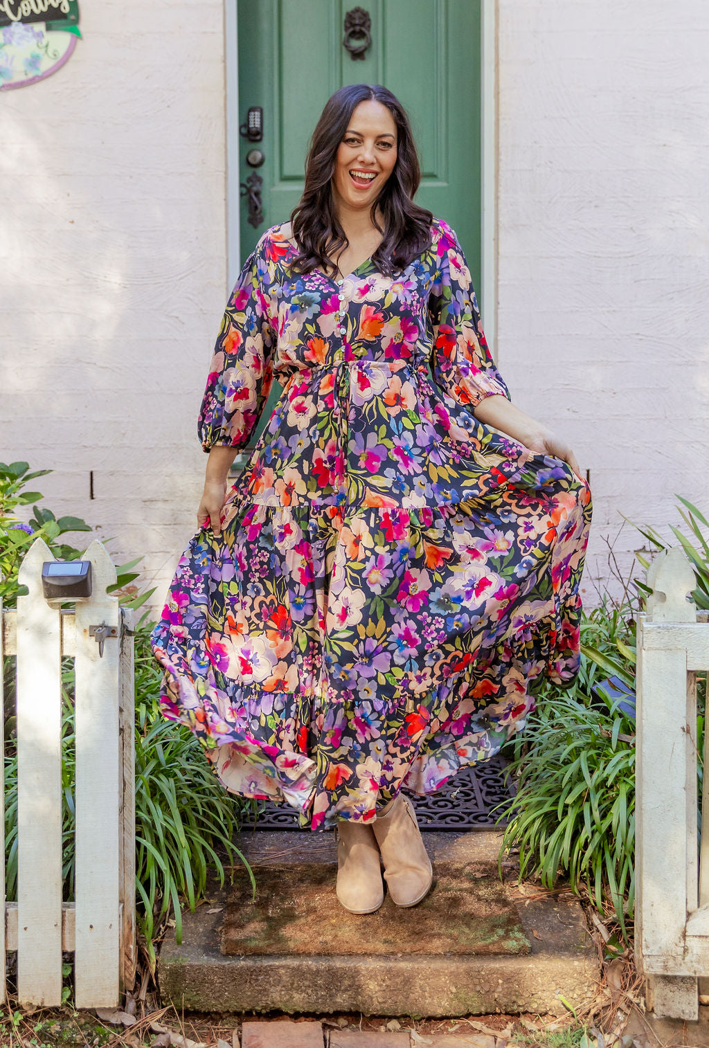 Billie Dress in Winter Bouquet