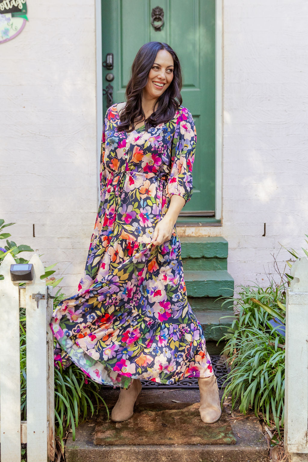 Billie Dress in Winter Bouquet