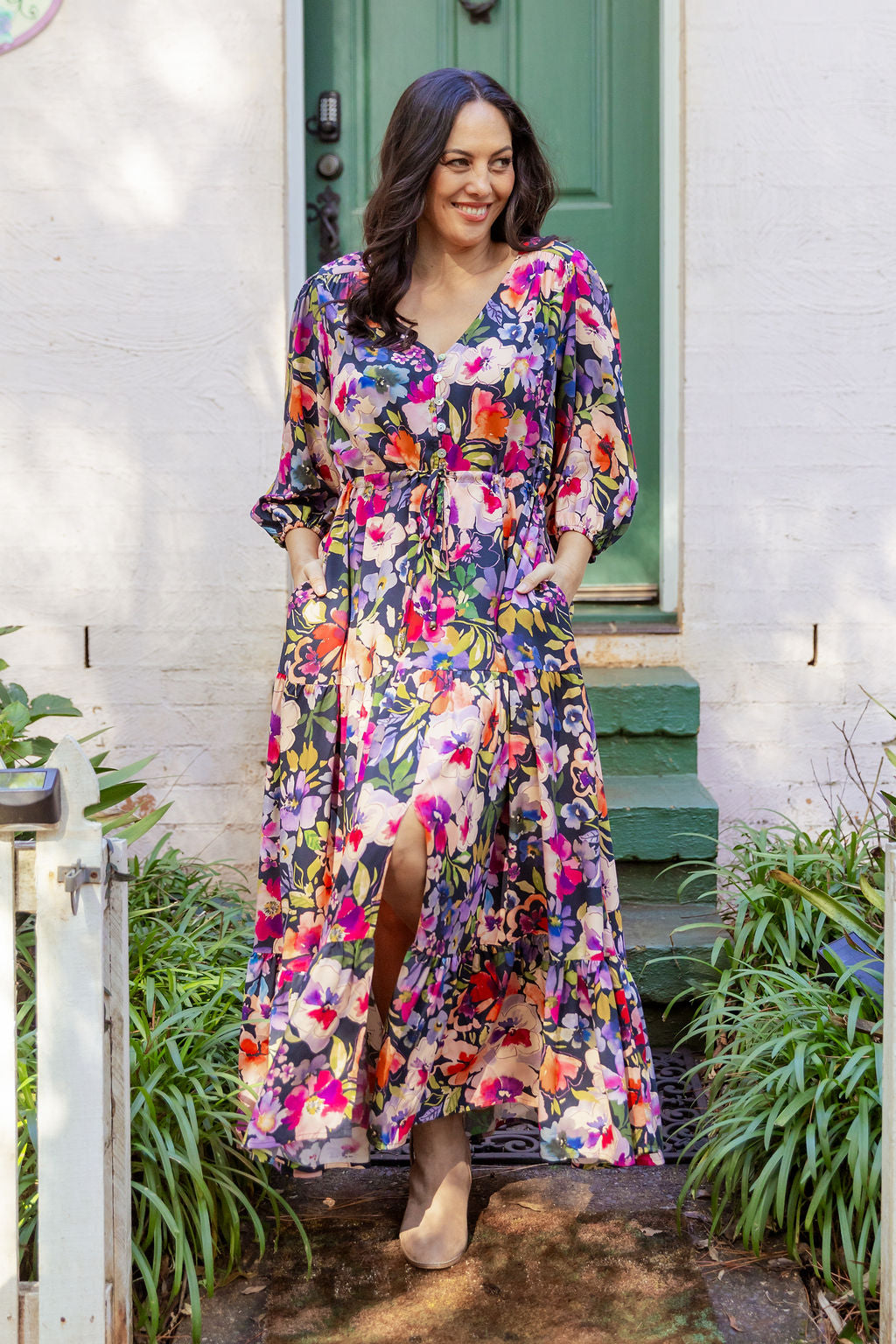 Billie Dress in Winter Bouquet