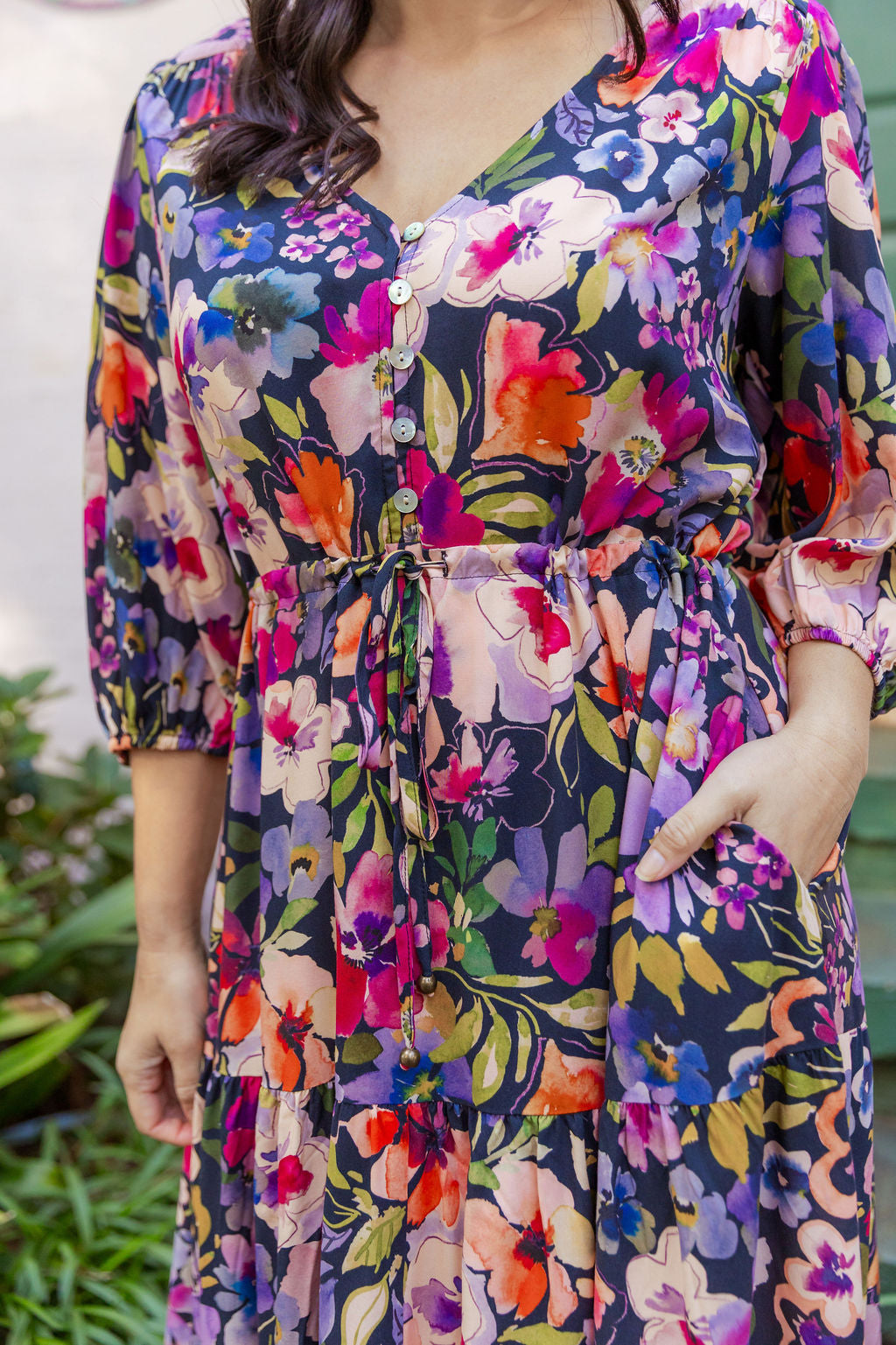 Billie Dress in Winter Bouquet