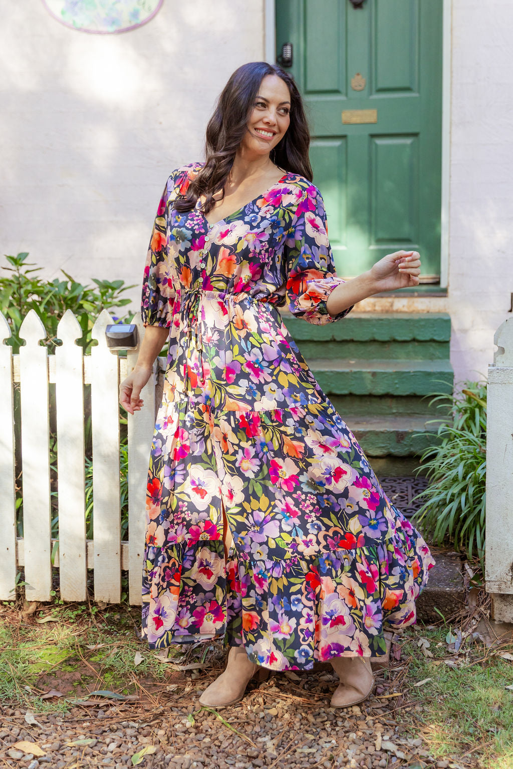 Billie Dress in Winter Bouquet