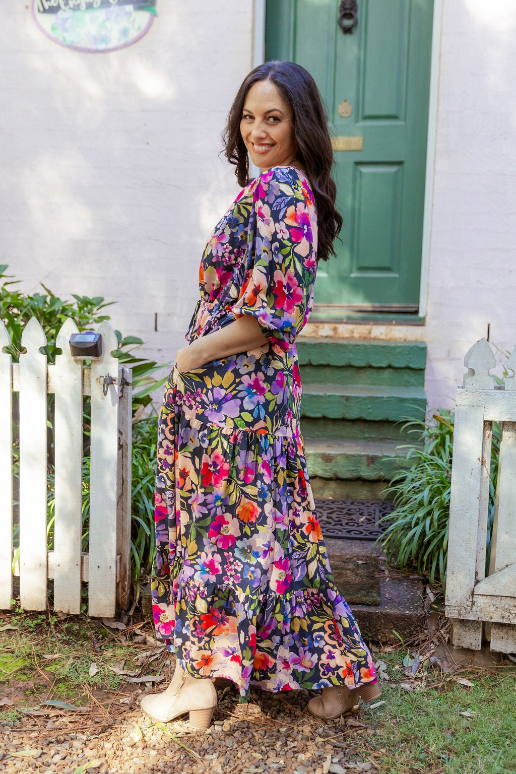 Billie Dress in Winter Bouquet