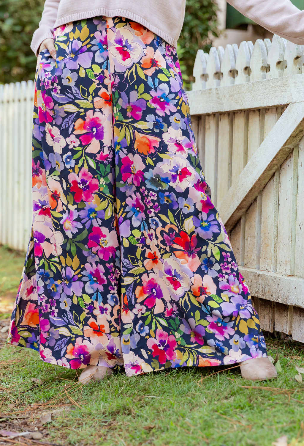 Larsa Pant in Winter Bouquet