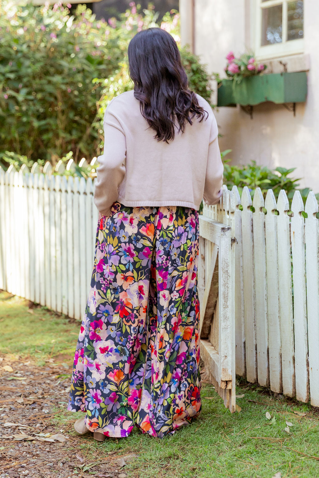 Larsa Pant in Winter Bouquet