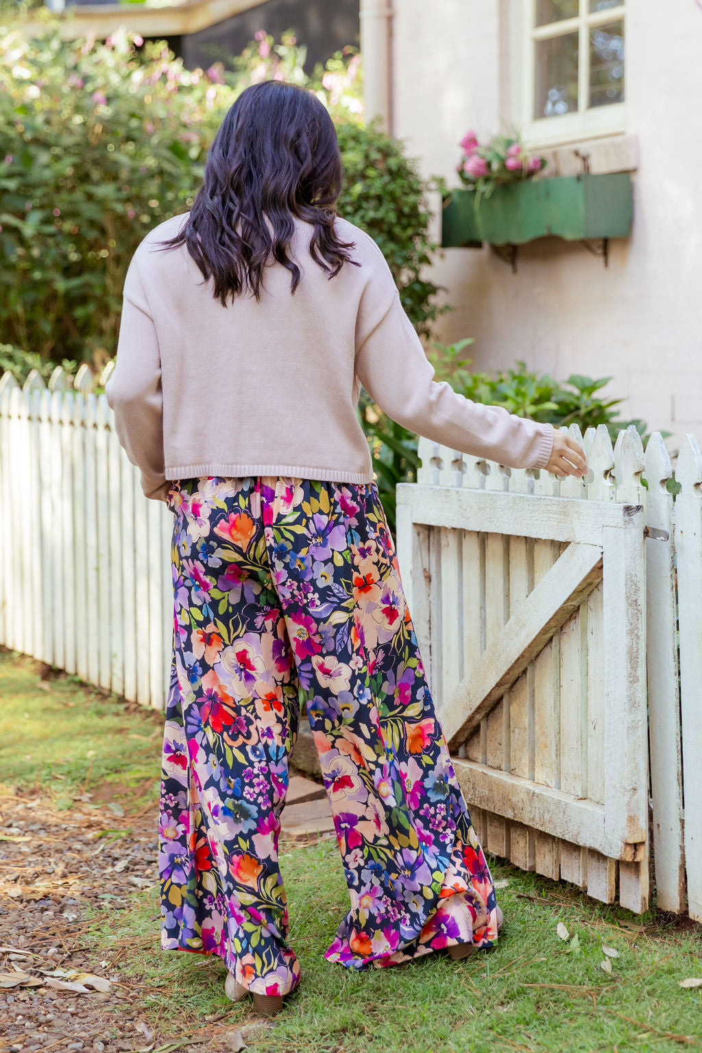 Larsa Pant in Winter Bouquet