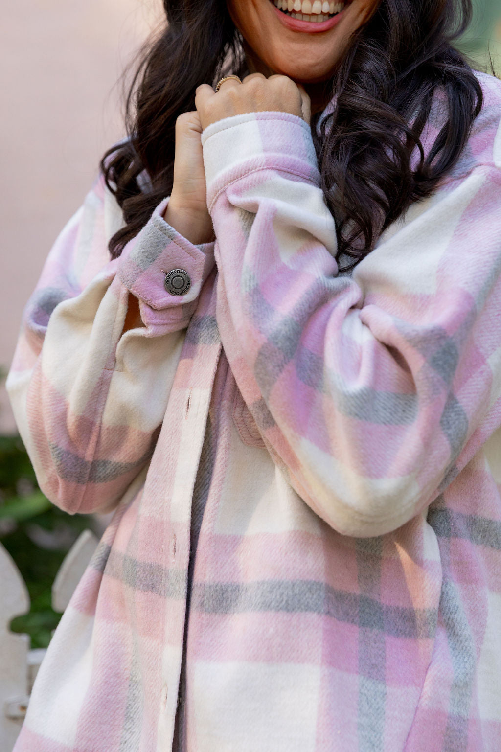 Blake Shacket in Pink Check