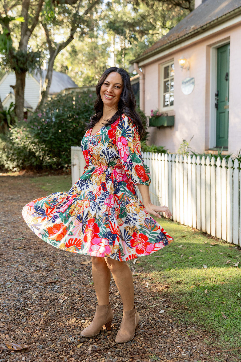 Ziggy Dress in Hibiscus