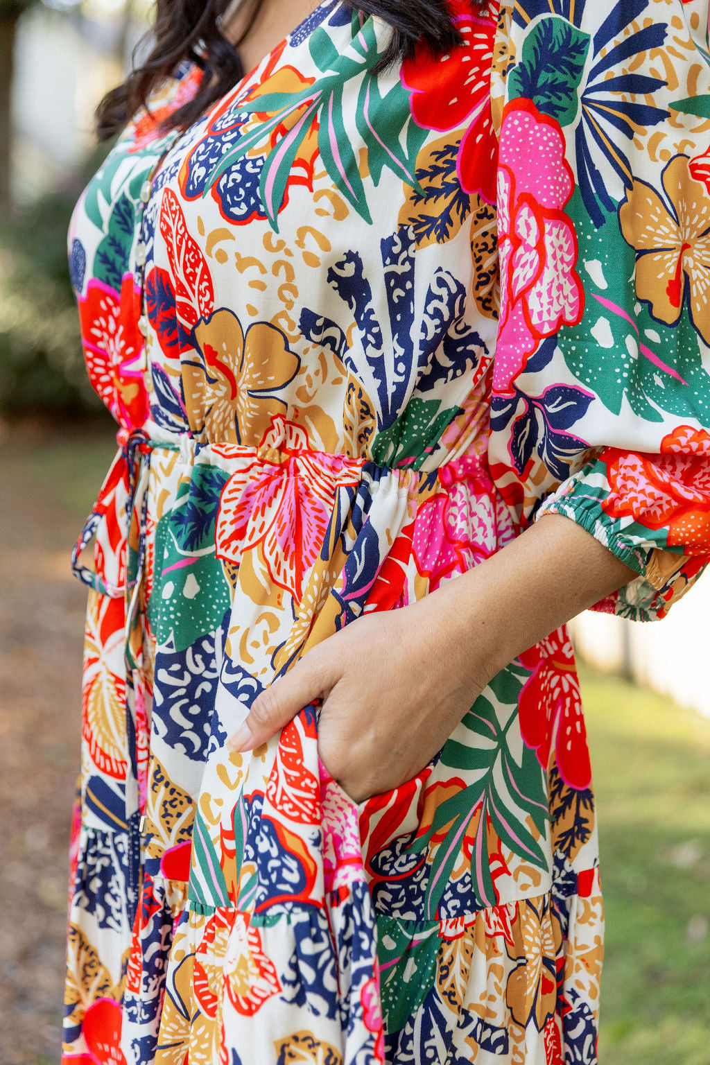 Ziggy Dress in Hibiscus