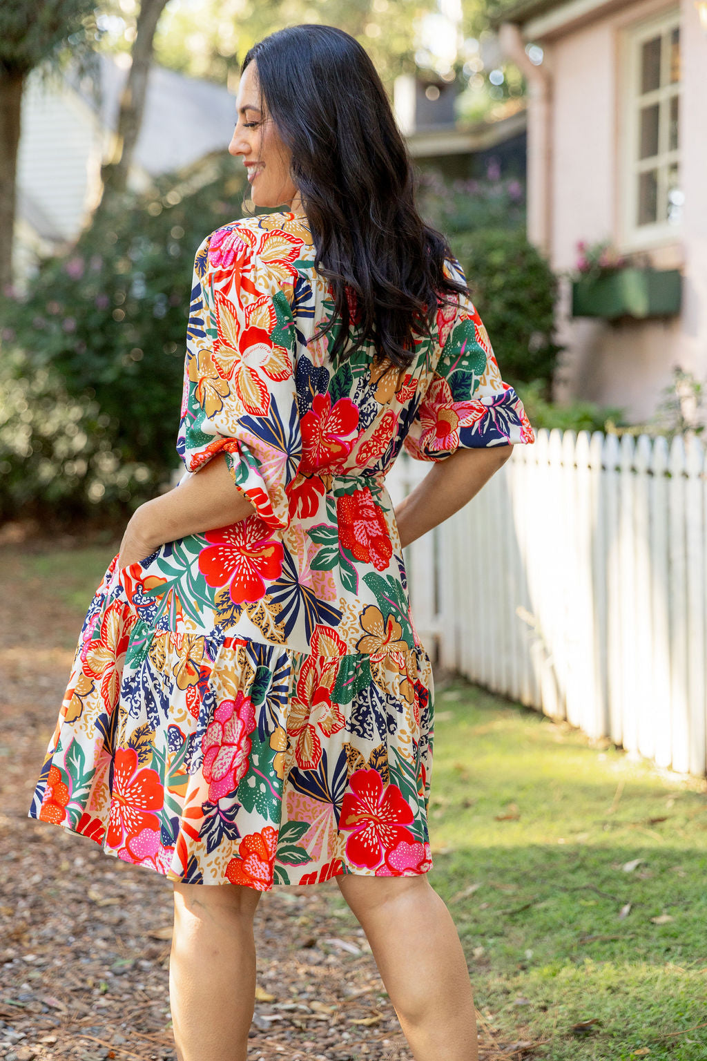 Ziggy Dress in Hibiscus