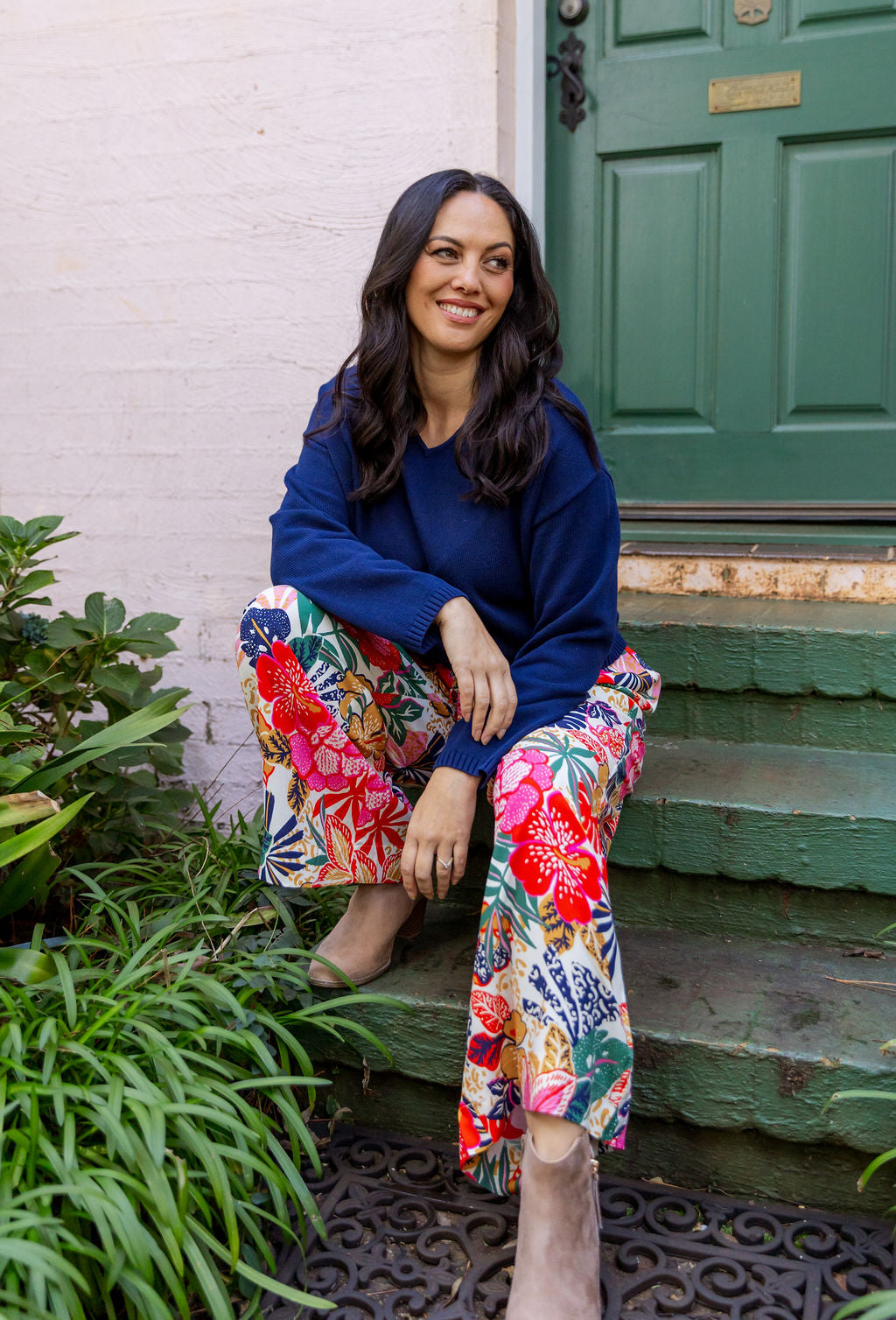 Gina Pant in Hibiscus