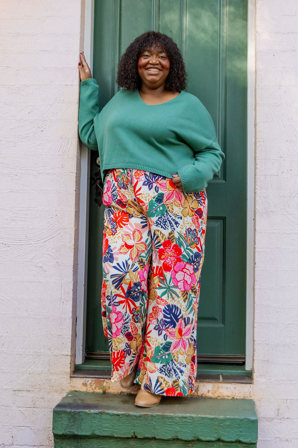 Gina Pant in Hibiscus