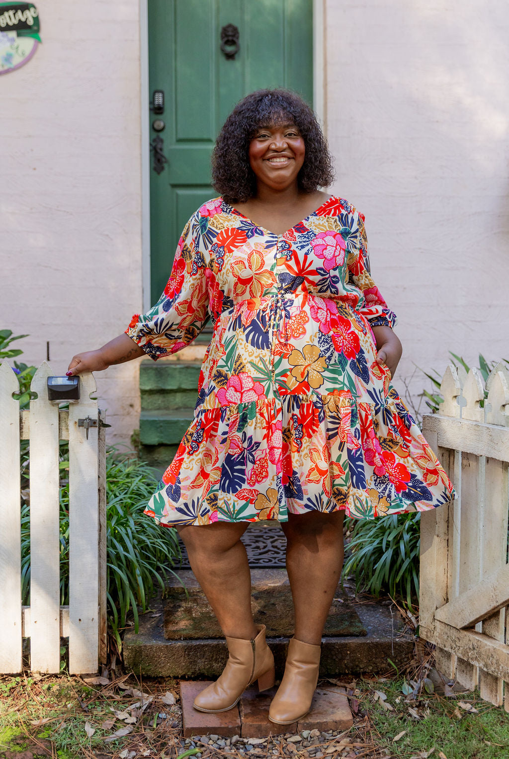 Ziggy Dress in Hibiscus
