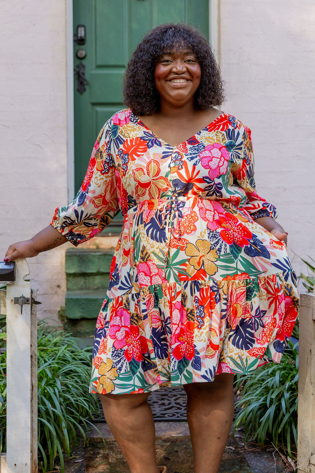 Ziggy Dress in Hibiscus