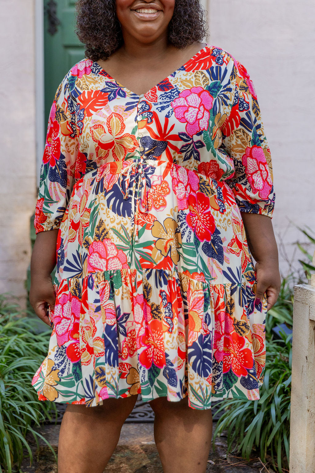 Ziggy Dress in Hibiscus