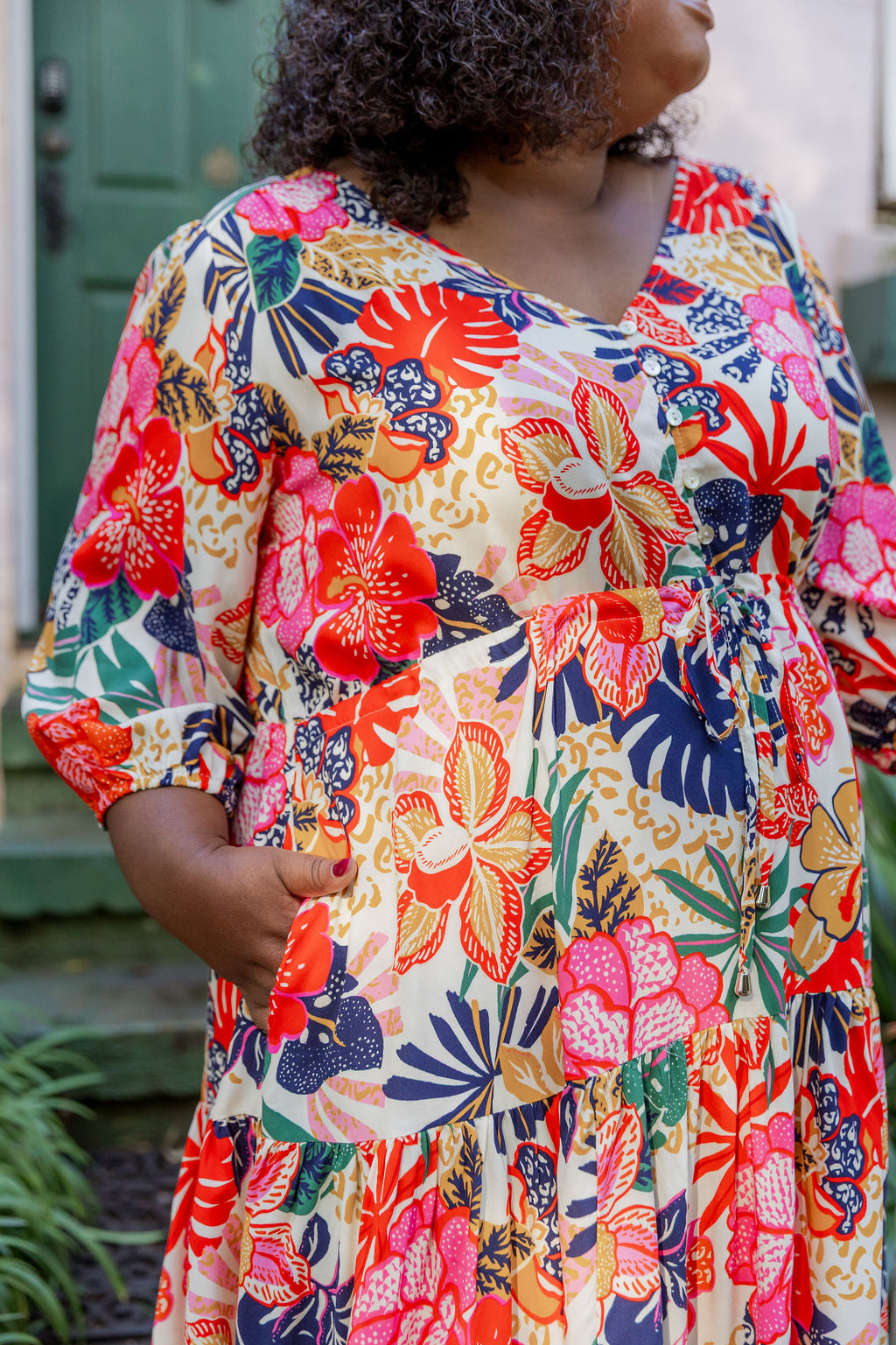 Ziggy Dress in Hibiscus