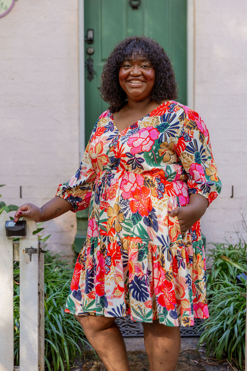 Ziggy Dress in Hibiscus